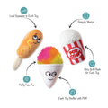 Food Junkie Small Dog 9-Toy Play Set