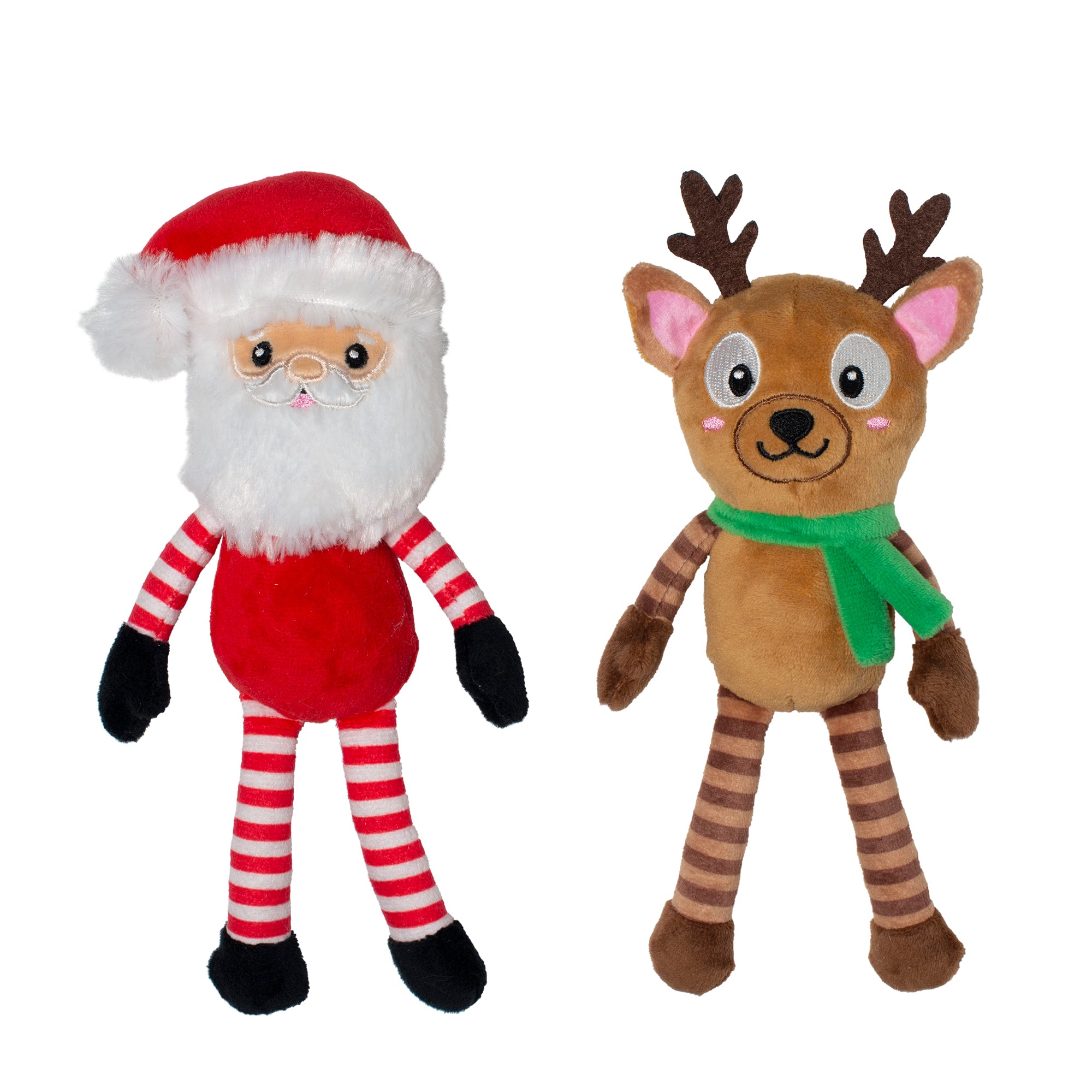 Furry Little Christmas Pals Dog Toy 8-Pack