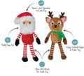 Furry Little Christmas Pals Dog Toy 8-Pack