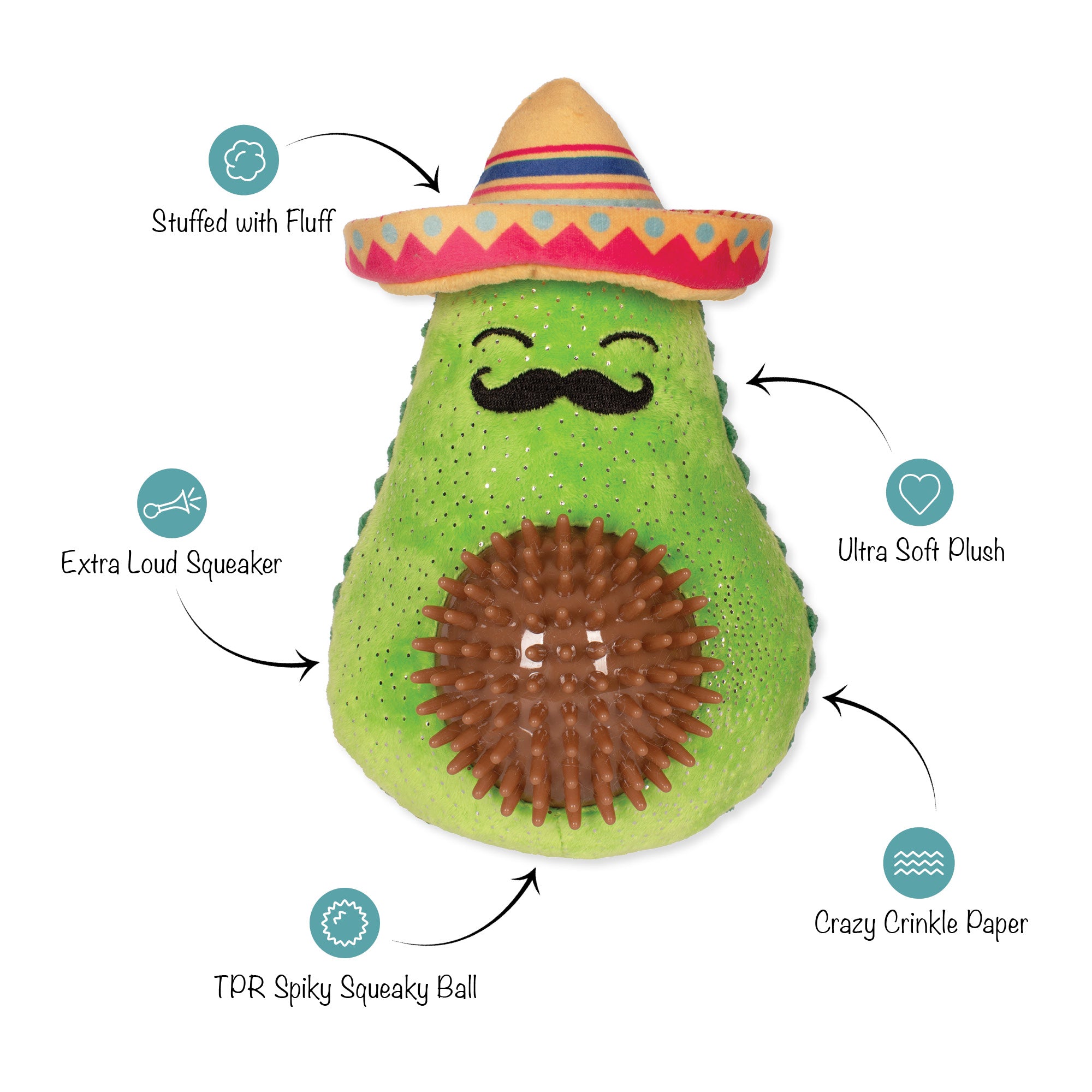 Every Day is Taco Tuesday Dog Toy 3-Pack