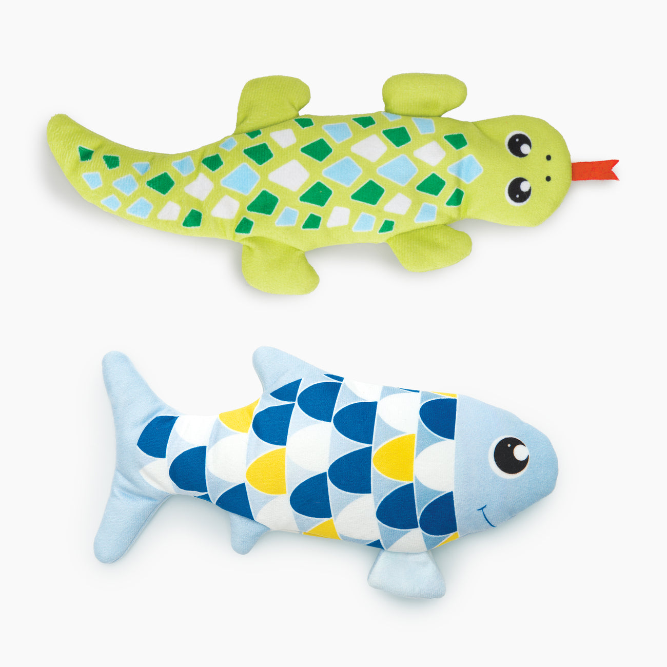 Catit Groovy Fish & Gecko 2-Piece Cat Toy Set