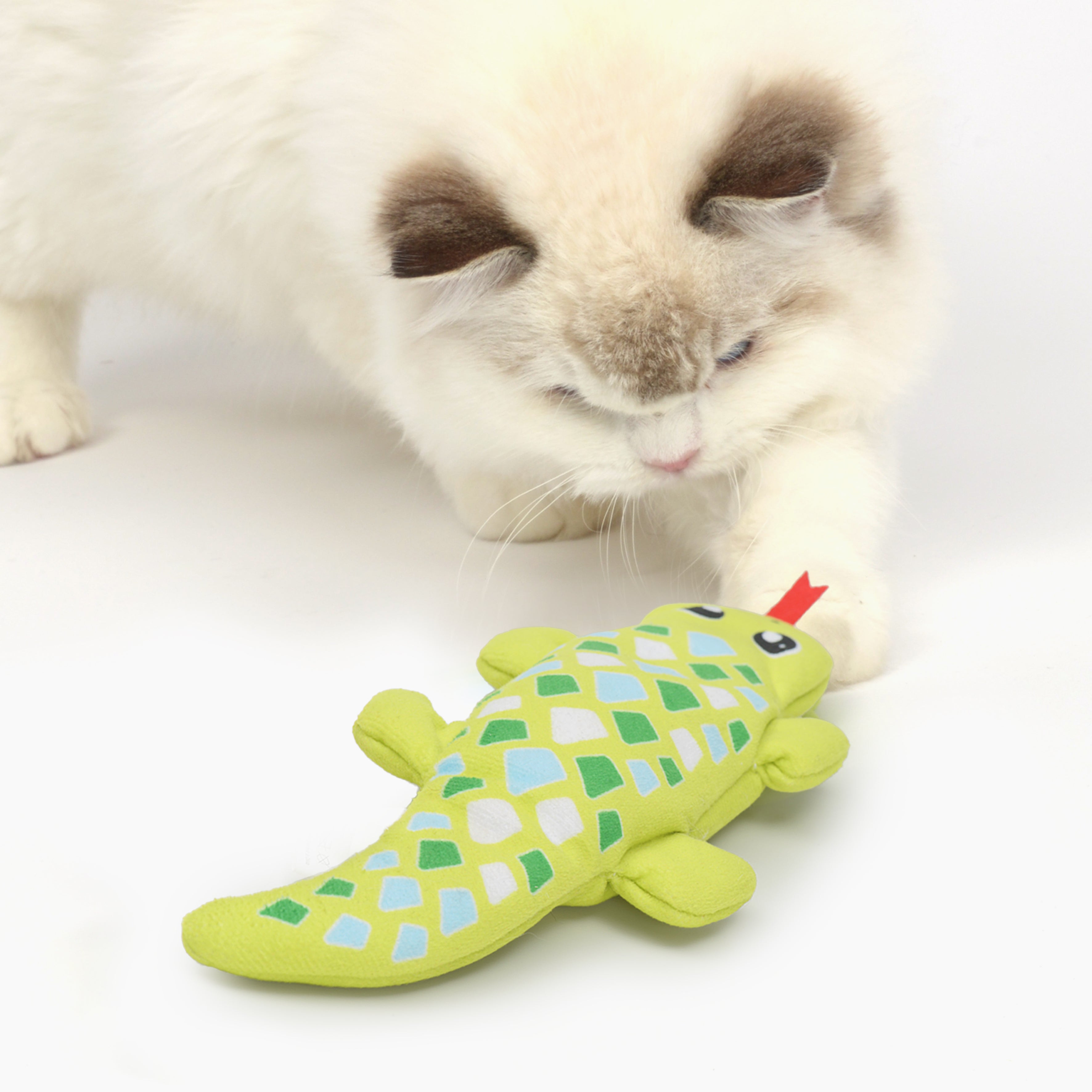 Catit Groovy Fish & Gecko 2-Piece Cat Toy Set
