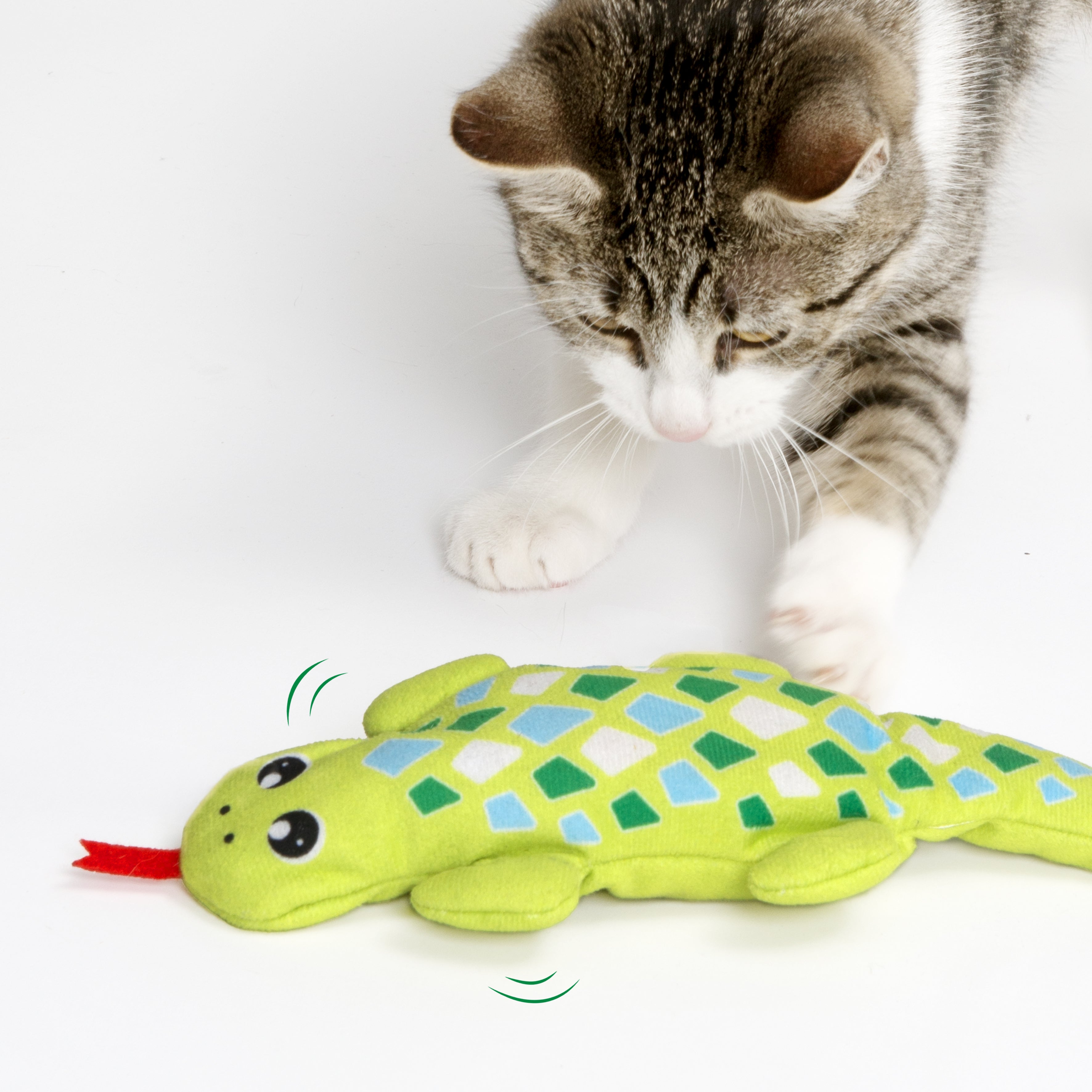 Catit Groovy Fish & Gecko 2-Piece Cat Toy Set