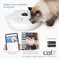 Catit PIXI Smart 6-Meal Feeder w/Stainless Steel Tray