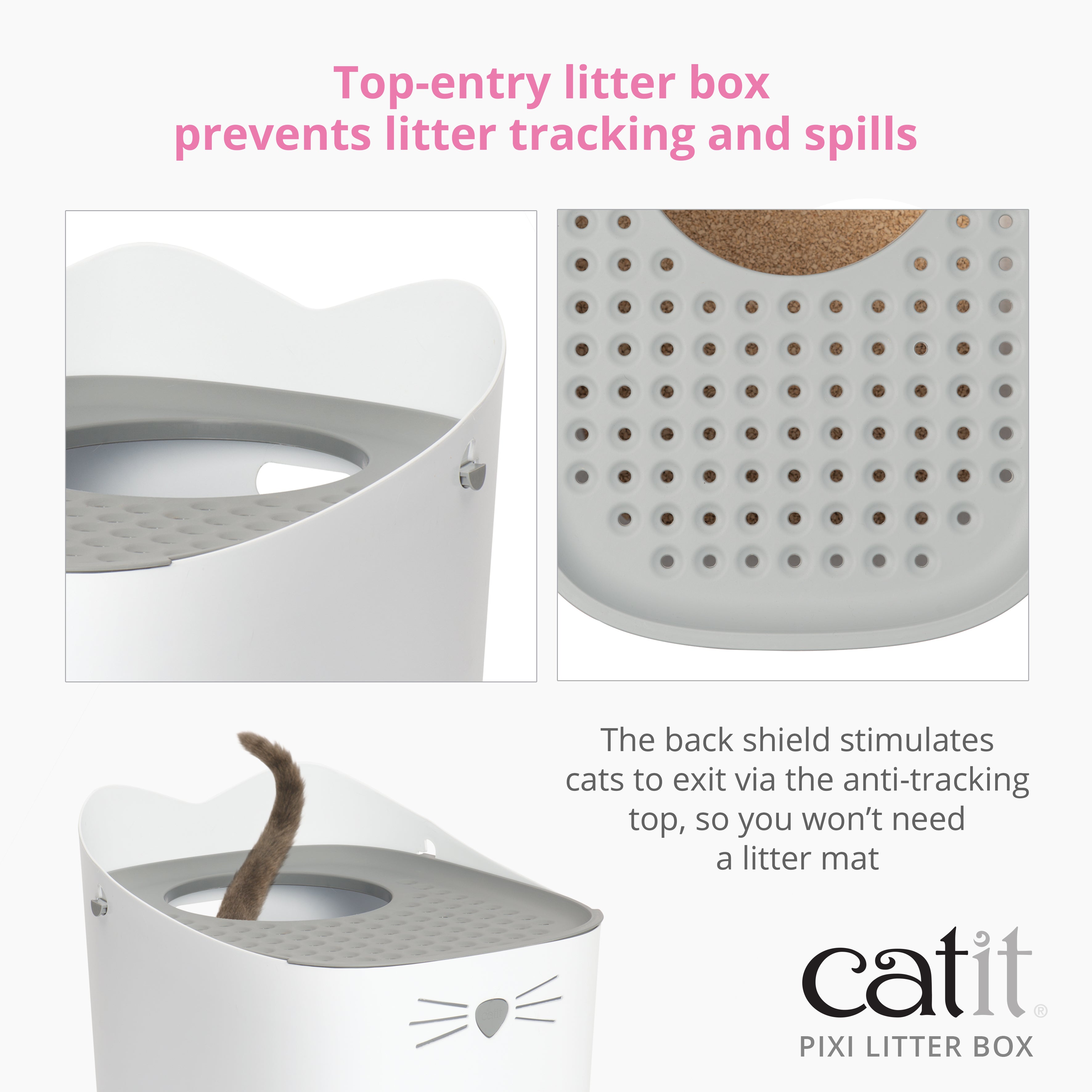 Catit PIXI Top Entry Litter Box Starter Kit