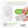 Catit Airsift Dual Action Air Purifier Pad, 6pk