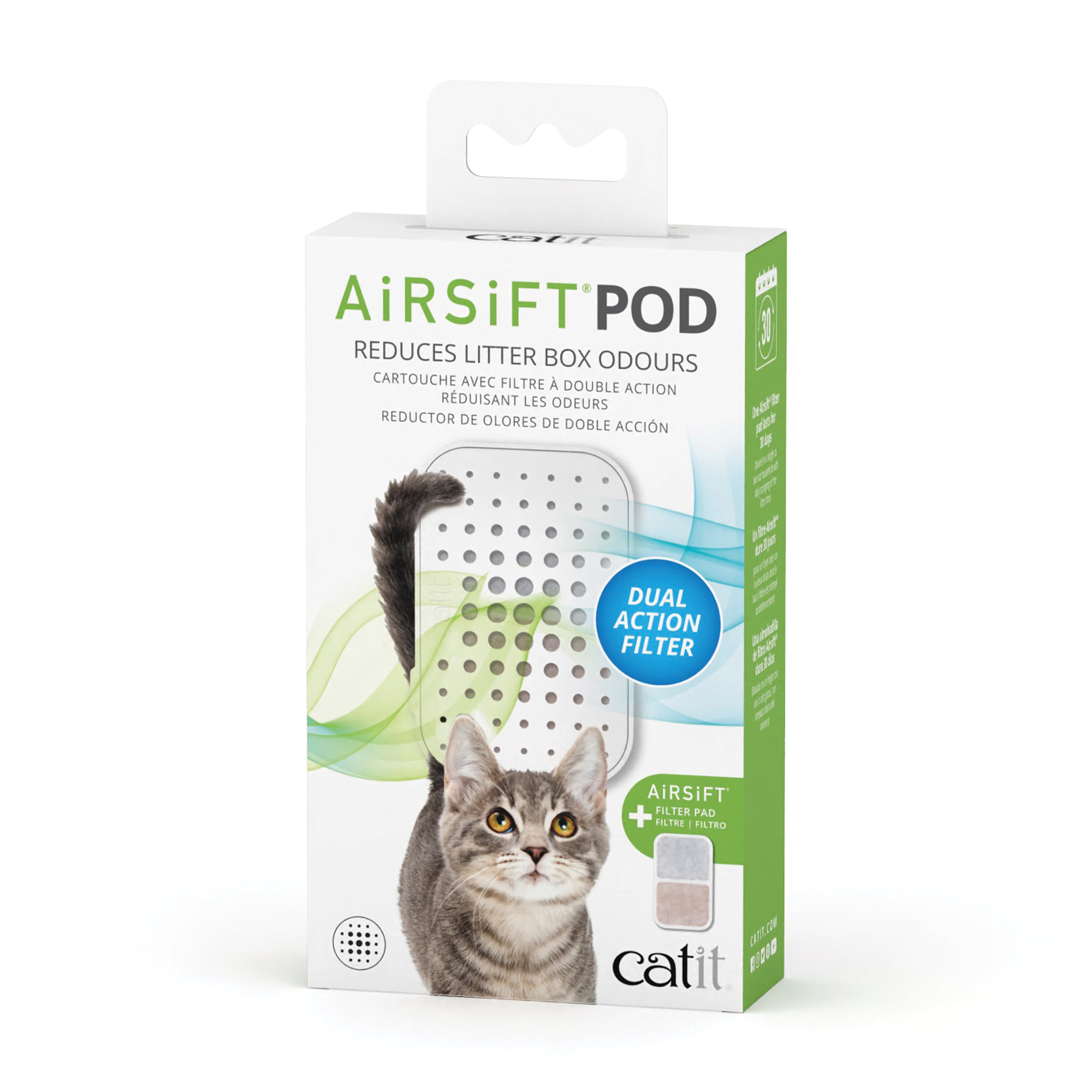 Product Image for Catit Airsift Dual Action Air Purifier Pad, 6pk