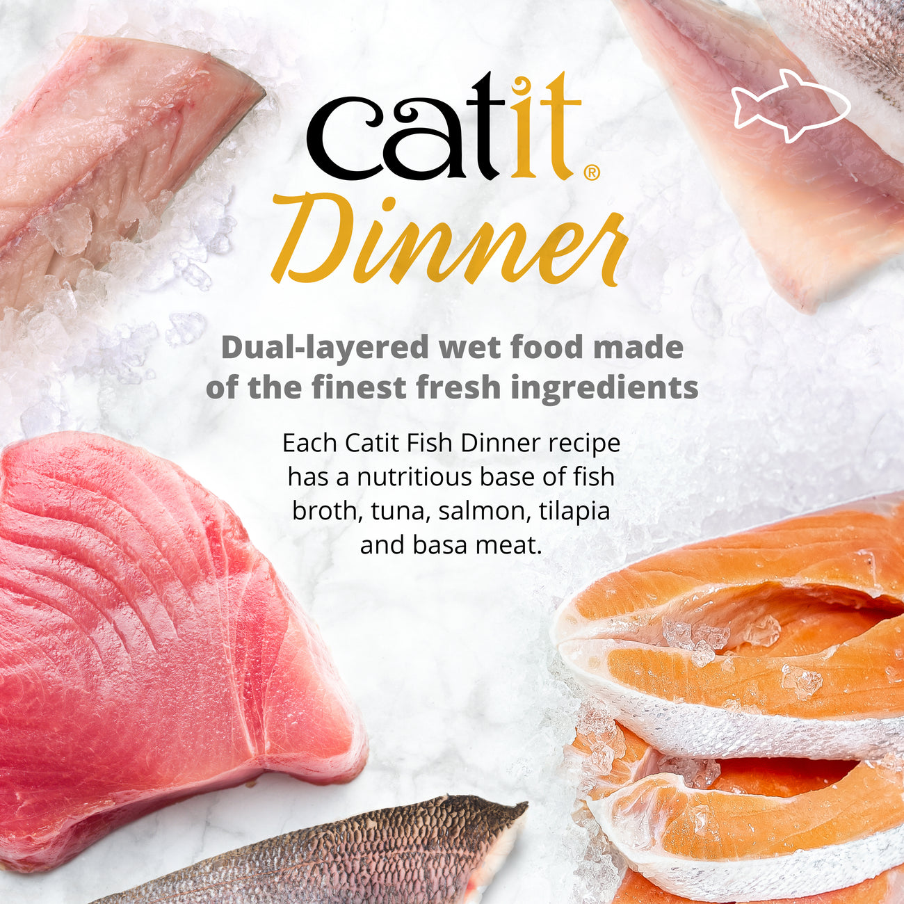 Catit Seafood Dinners Assorted 24-Pack