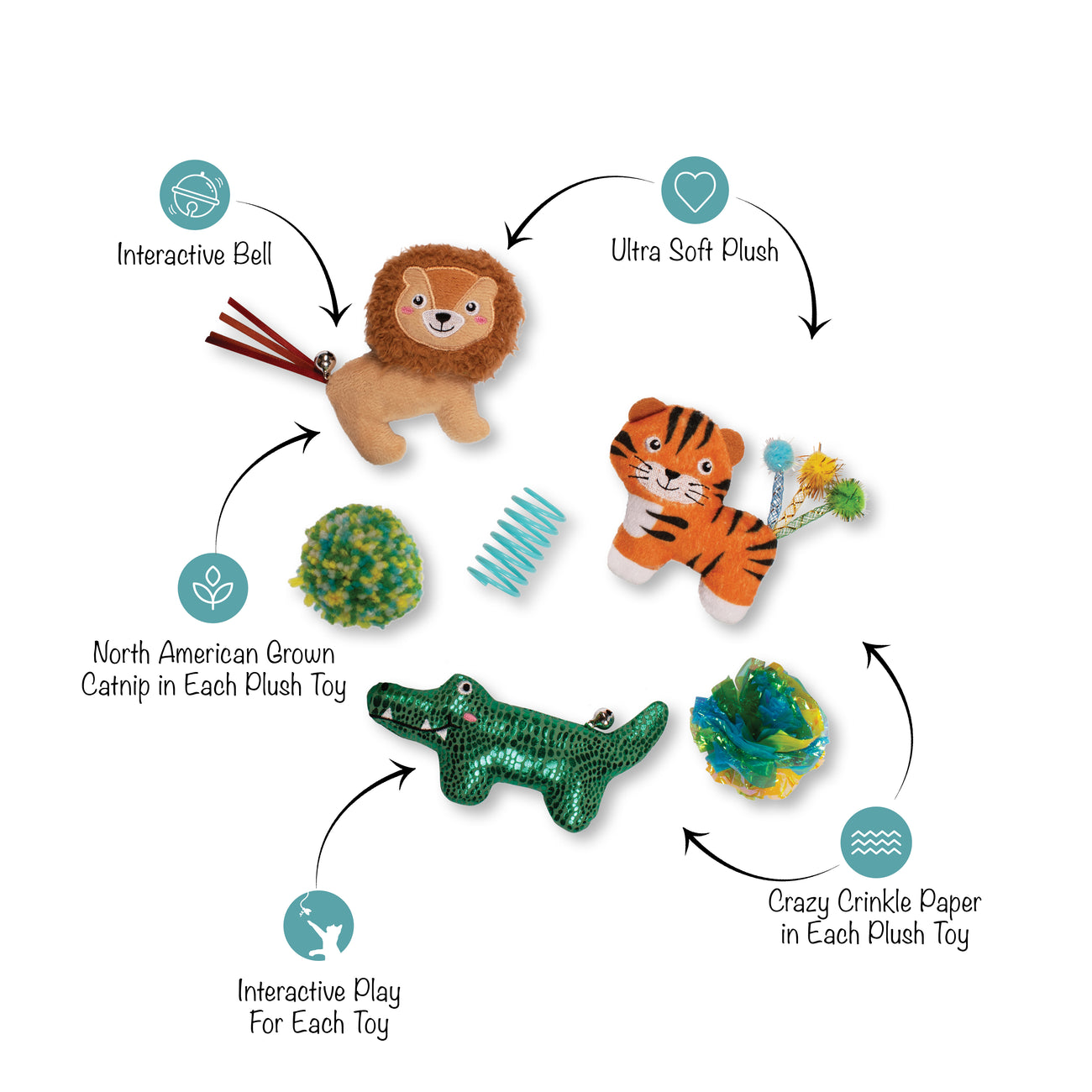 Meowmazon Adventures Cat Toy 9-Pack