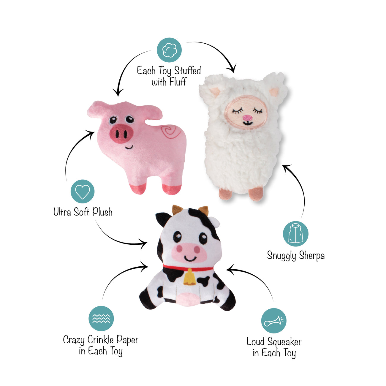 Baby Animals Small Puppy 9-Toy Play Set