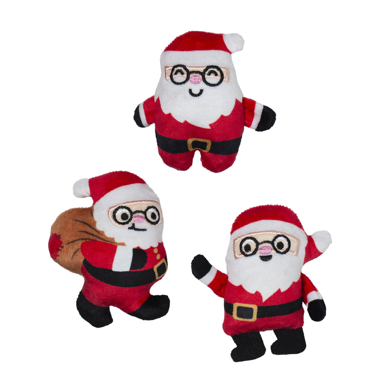 Furry Little Christmas Pals Dog Toy 8-Pack