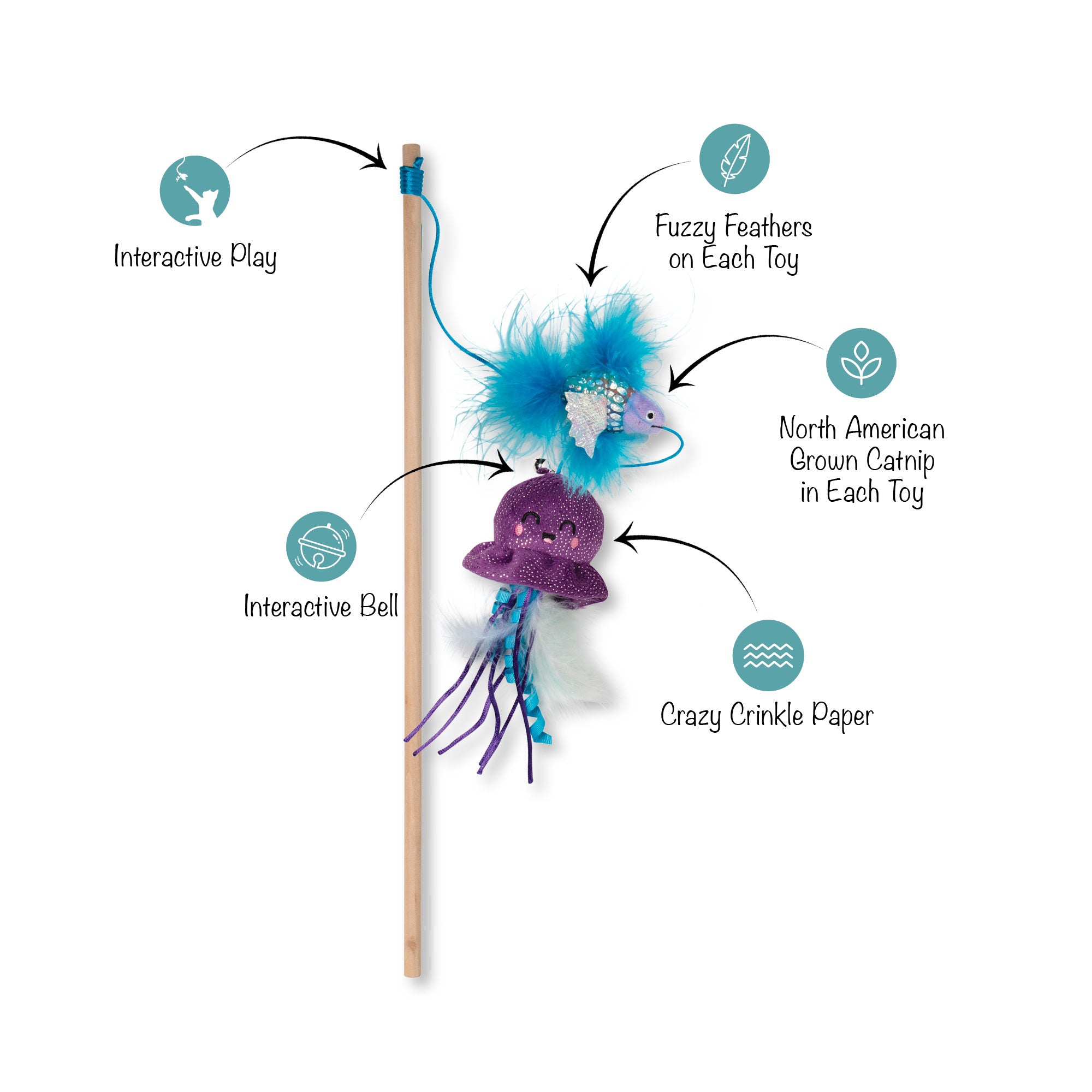 Surf & Soar Cat Toy 8-Pack