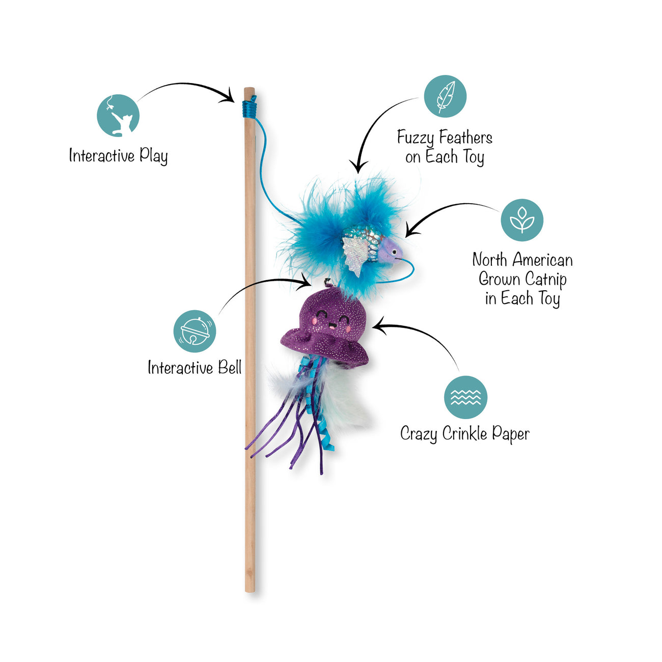 Surf & Soar Cat Toy 8-Pack