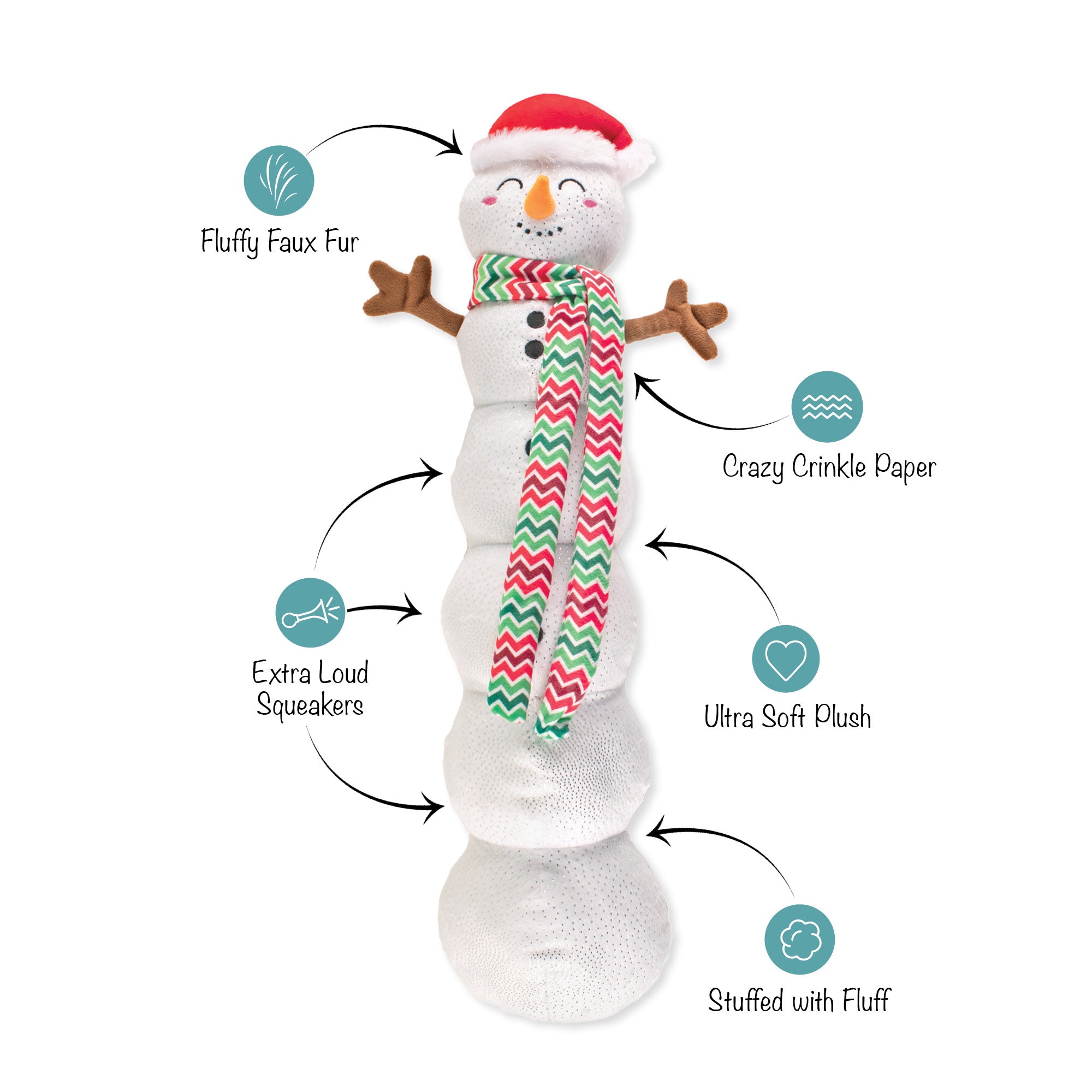 Pawler Express Jumbo Winter Dog Toy 2-Pack