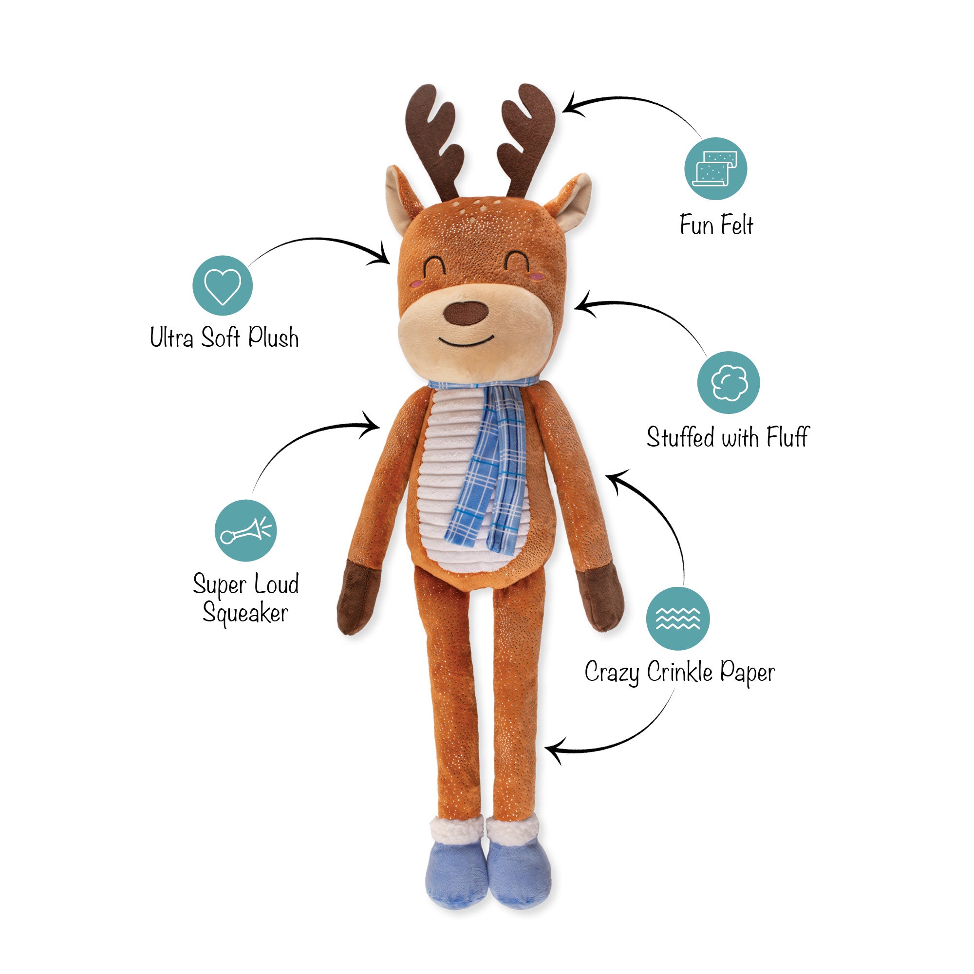 Pawler Express Jumbo Winter Dog Toy 2-Pack