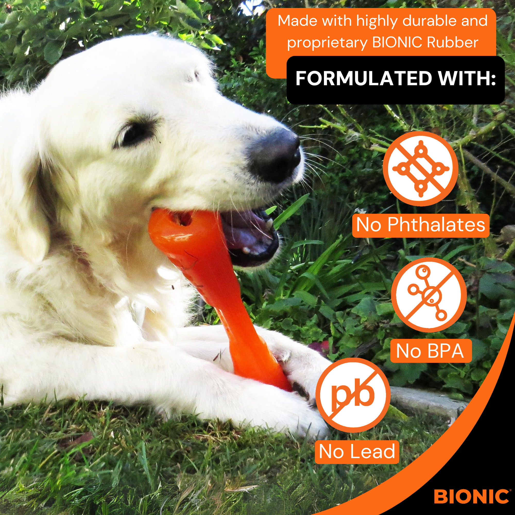 Bionic Medium Toss, Tug, & Fetch Toys 3-Pack