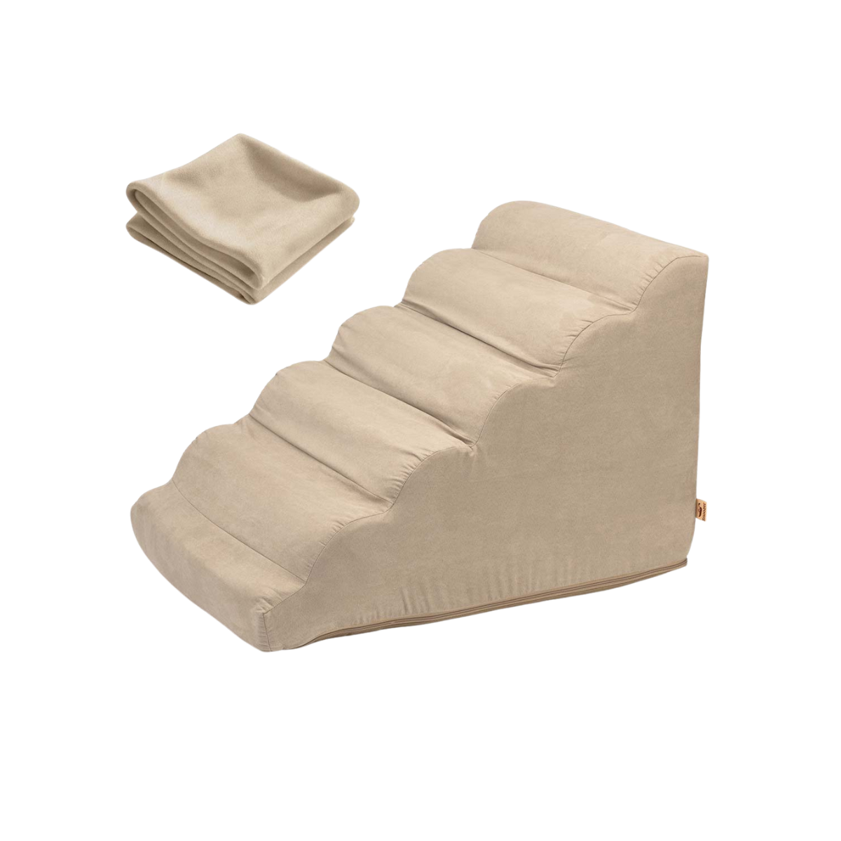 Product Image for Scalloped Microsuede Dog Ramp + Extra Cover