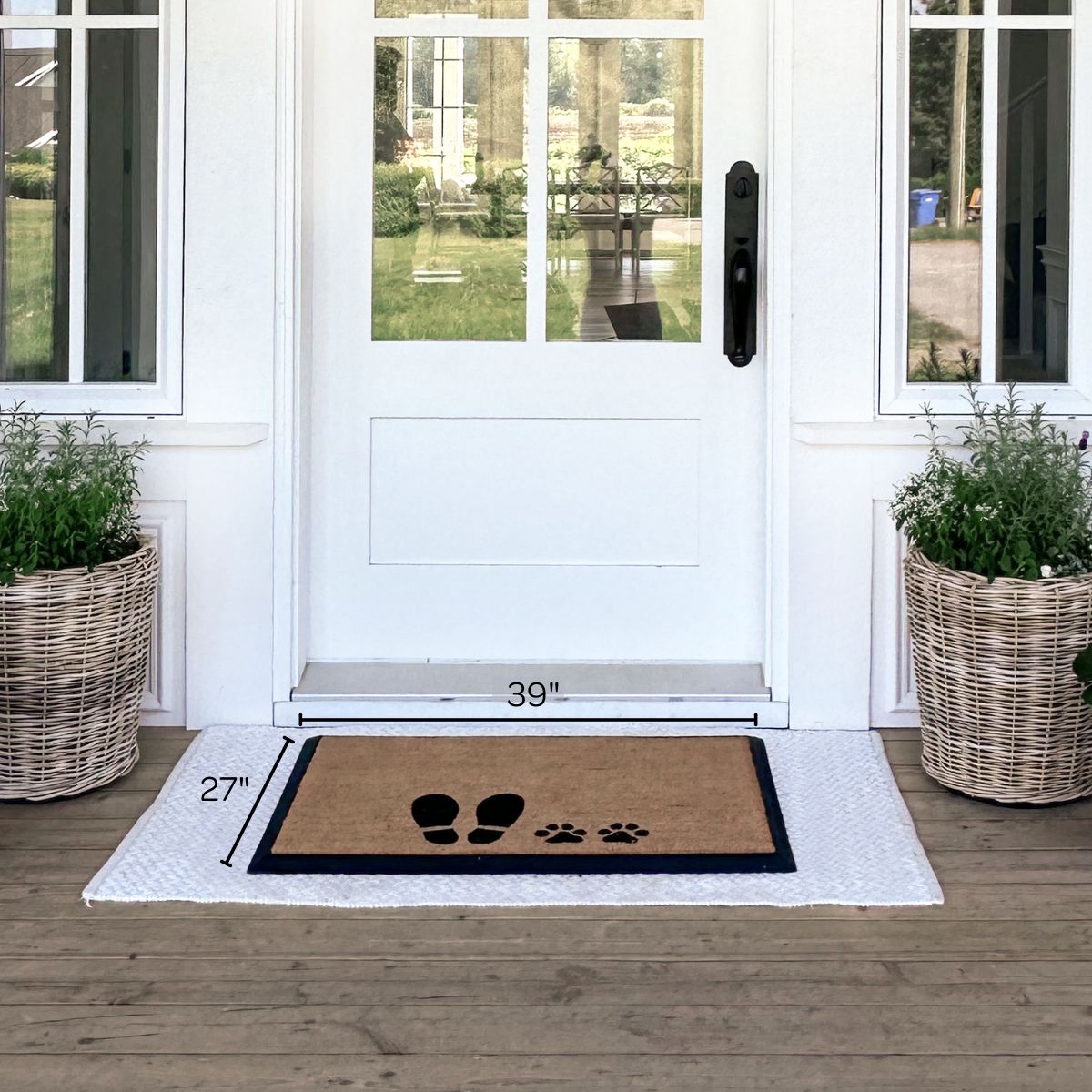 Foot + Paw Convertible Entrance Doormat Set