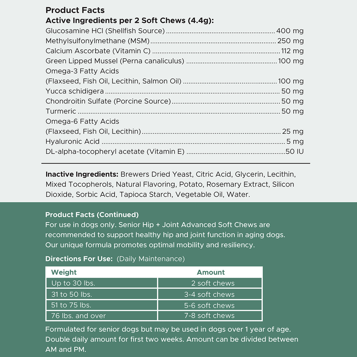 Senior Hip + Joint Soft Chews 2 Pack