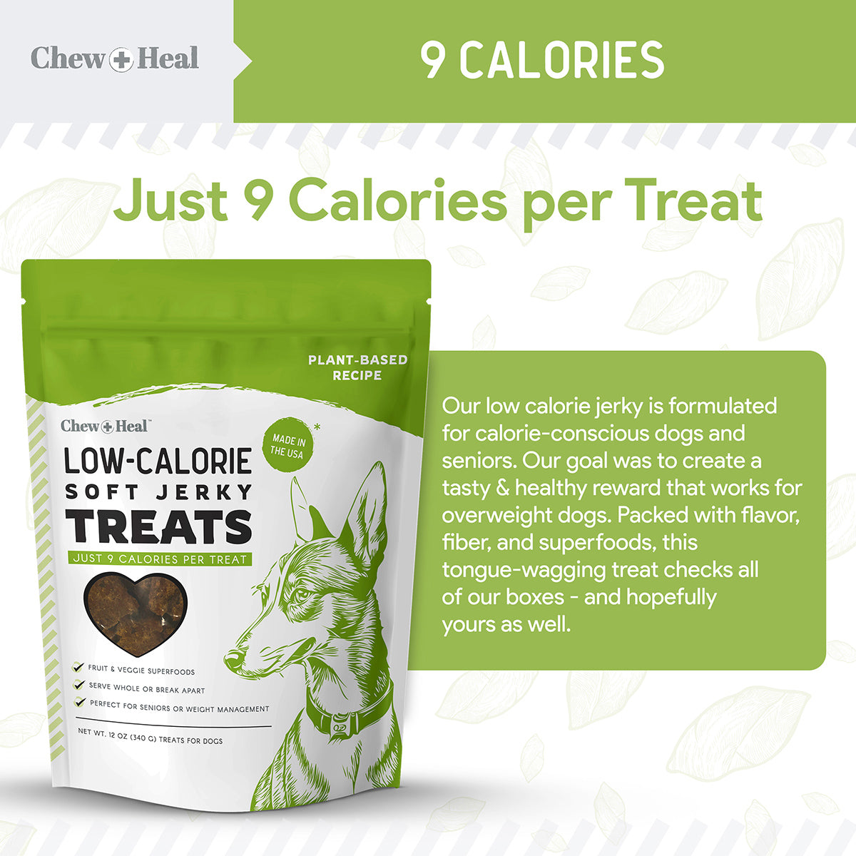 Plant-Based Low-Calorie Soft Jerky Treats