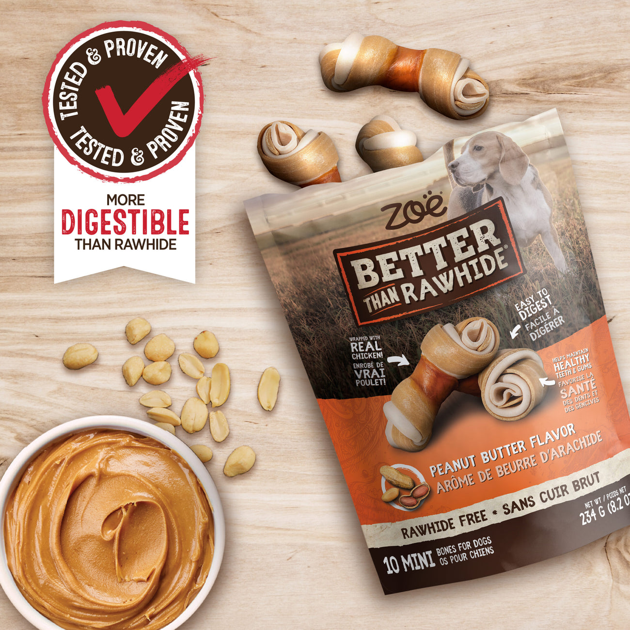 Better Than Rawhide Mini Bones 4pk