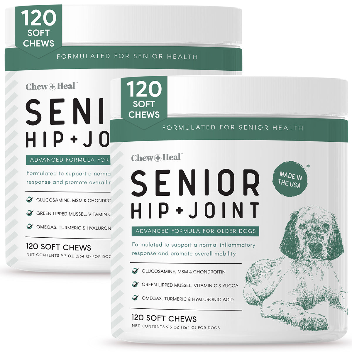 Senior Hip + Joint Soft Chews 2 Pack