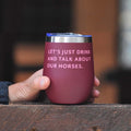 Horse Themed Wine Tumblers 12-oz
