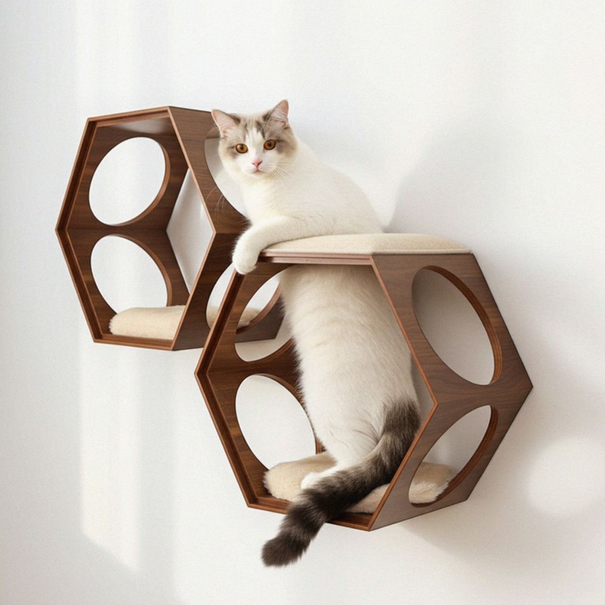 Suki Cat Stool and Shelf