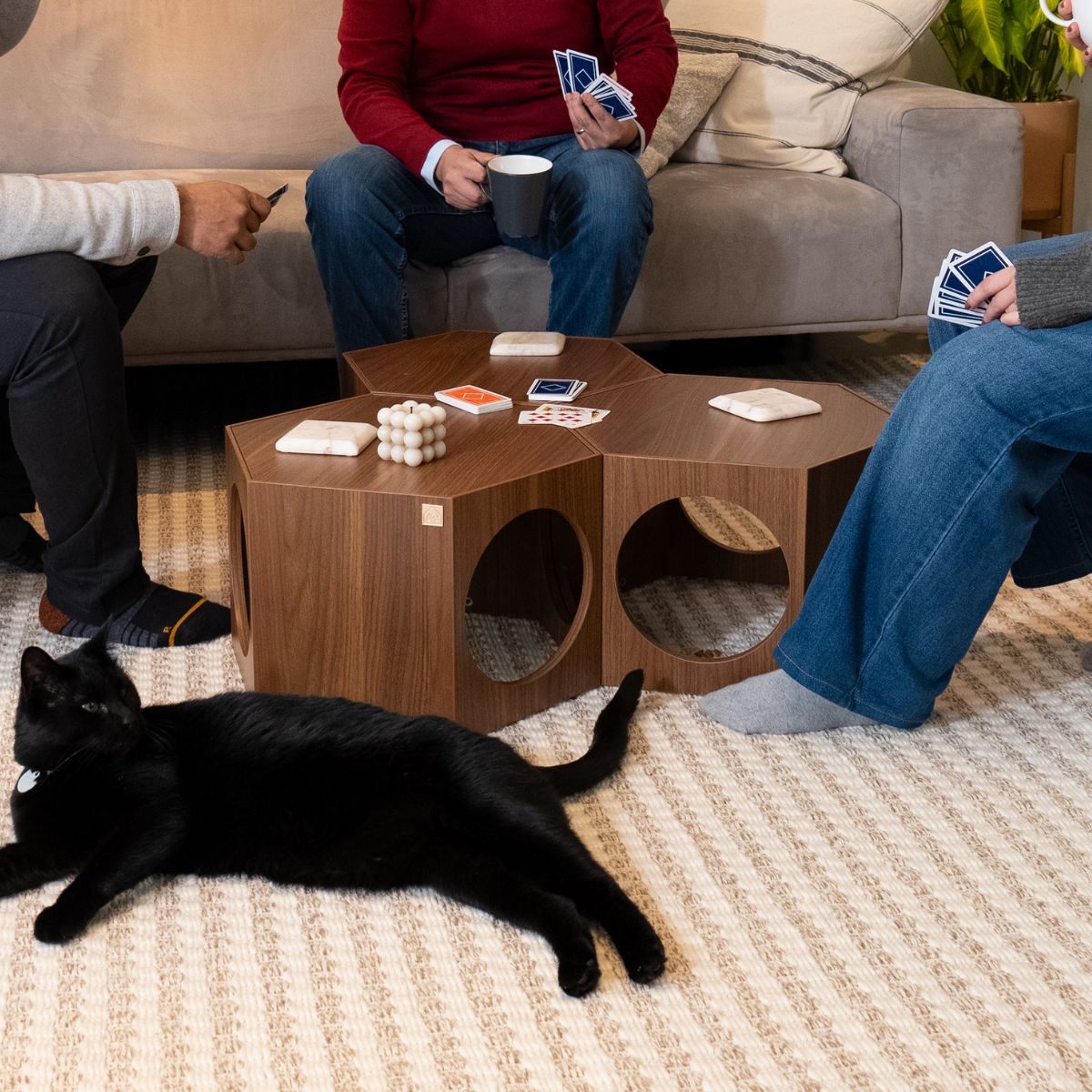 Suki Cat Stool and Shelf