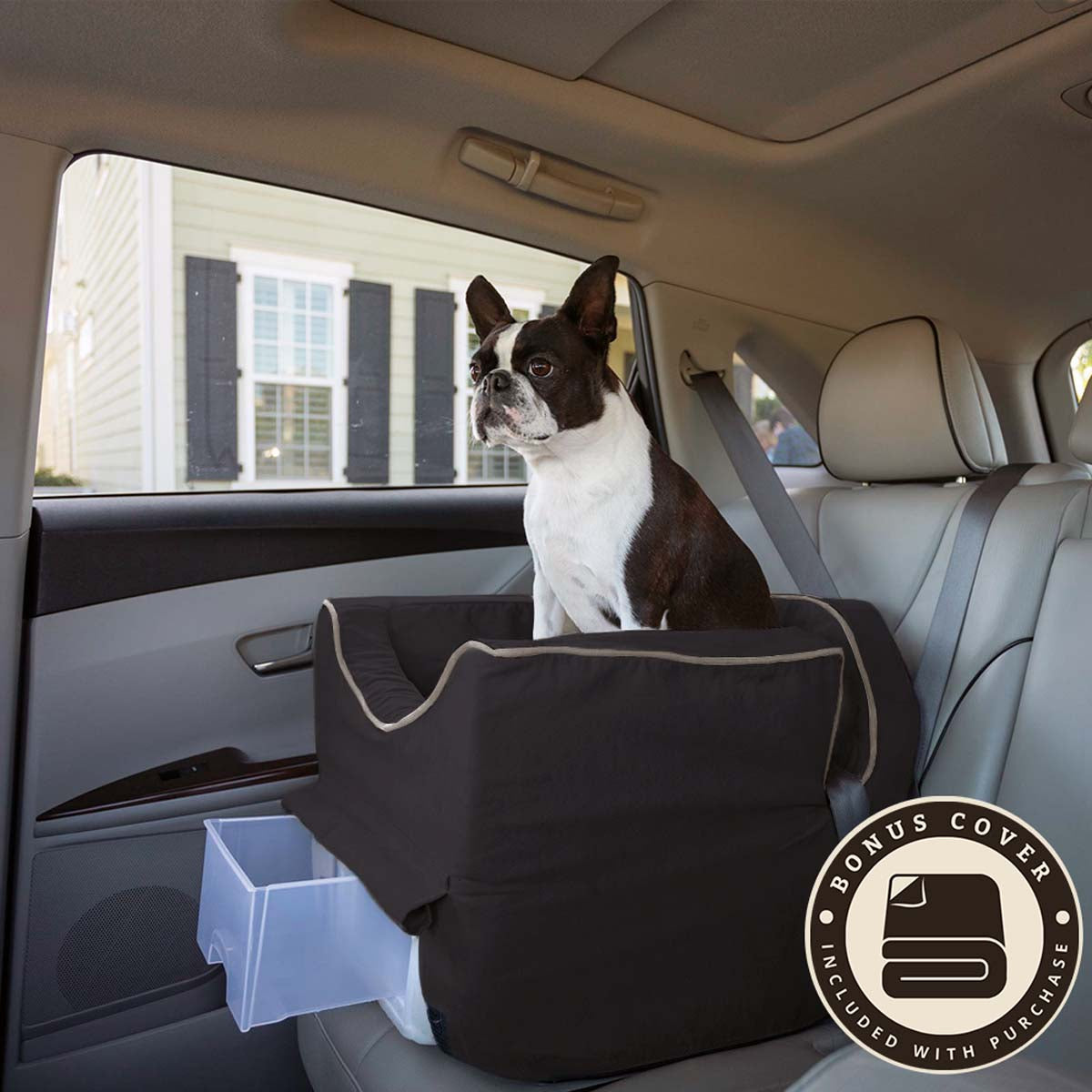 Second Product Image for Lookout 2 Dog Car Seat + Storage Drawer + Extra Cover